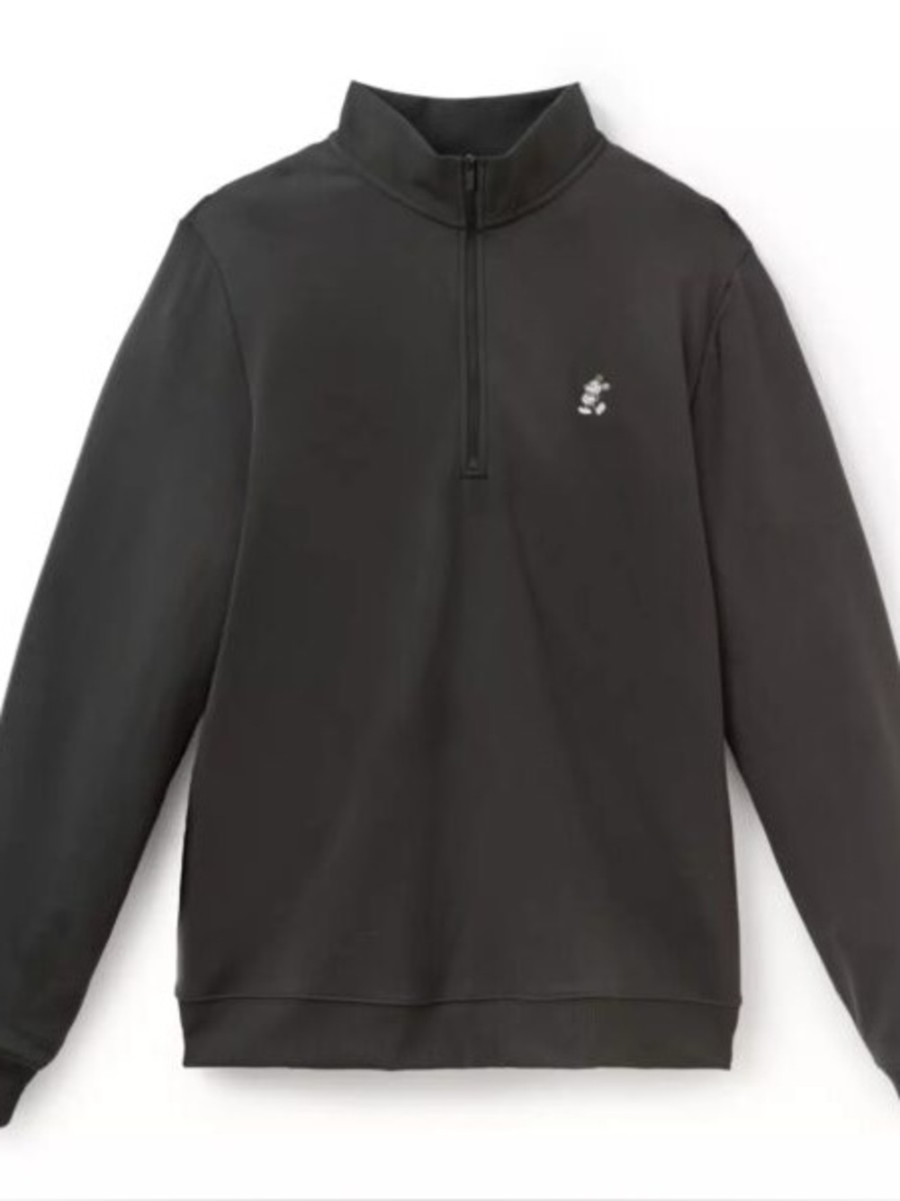 NIKE DISNEY Mickey Mouse Tour Dri-Fit Black Long-Sleeve Half-Zip Pullover Small